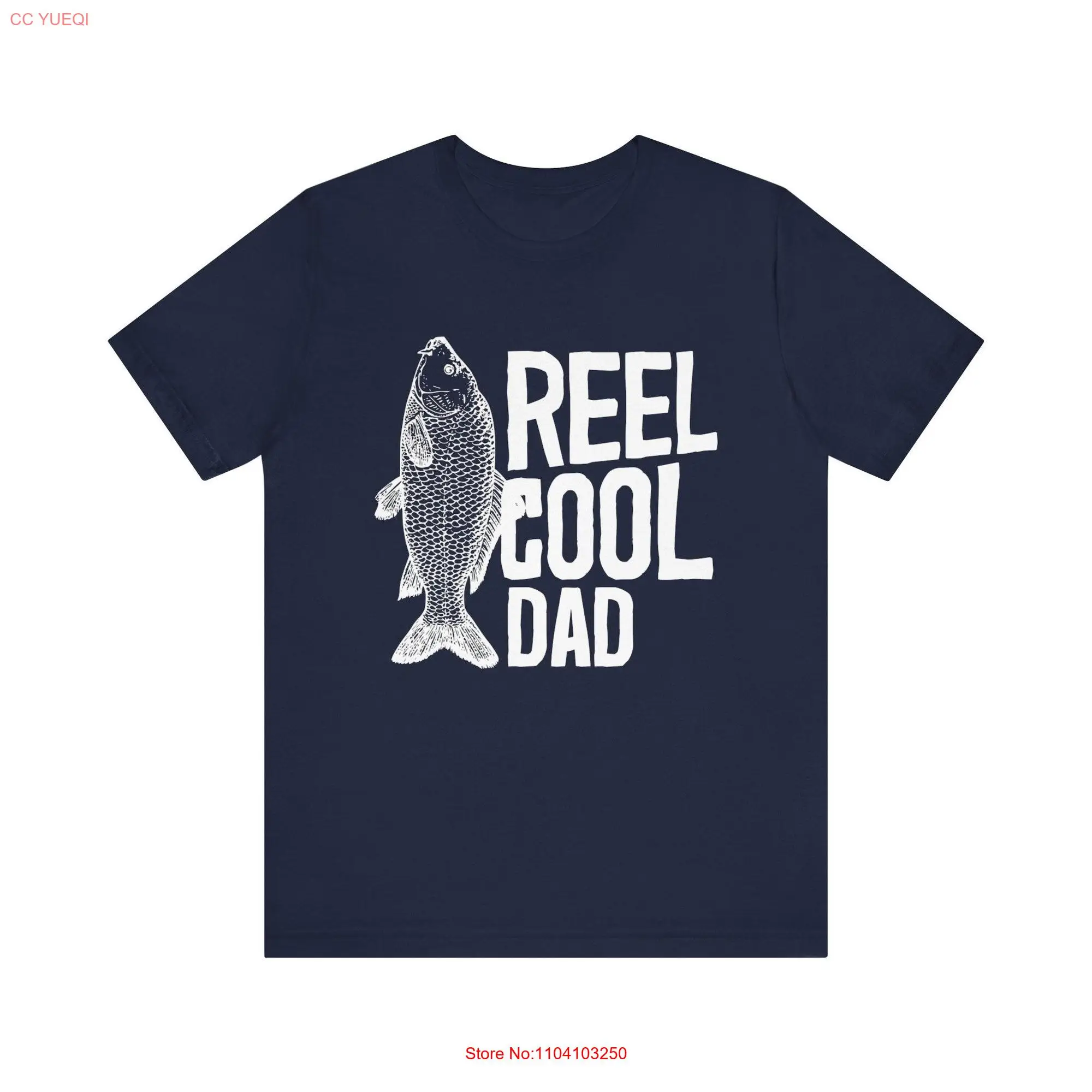 Reel Cool Dad T Shirt Perfect Fishing with Fish Illustration Ideal for Enthusiasts long or short sleeves