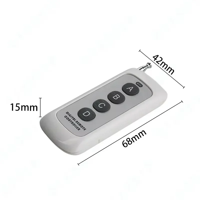 RF433Mhz العالمي لاسلكي للتحكم عن بعد مفتاح الإضاءة AC110V 220 فولت 10A 500 متر التتابع وحدة صغيرة الارسال لمروحة المصباح LED