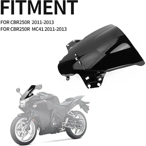 Imagen 2 del producto Parabrisas de doble burbuja para motocicleta Honda CBR250R MC41 2011 2012 2013 carenado de pantalla