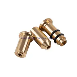 3 PCS Reusable Brass Copper Charging Nozzle Adapter Gas Lighter Head Pure Filling