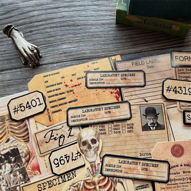DIY Scrapbooking Vintage bebek malzeme kumaş anatomi korkunç önemsiz albüm dergisi mutlu planlayıcısı dekorasyon mukavva fotoğraflar