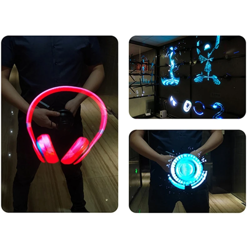 ipiip 3D Hologram Advertising Fan Holo-graphic Display Air Fan Video Projector 224 Lights Store Shop Bar Casino 42cm Durable