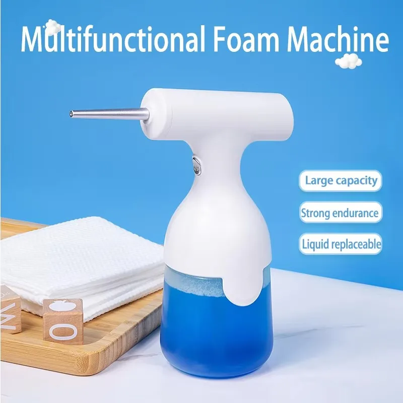 

Electric Liquid Foam Dispenser Gun Automatic Continuous Foaming Shampoo Face Wash God Detergent Bathroom Bubble
