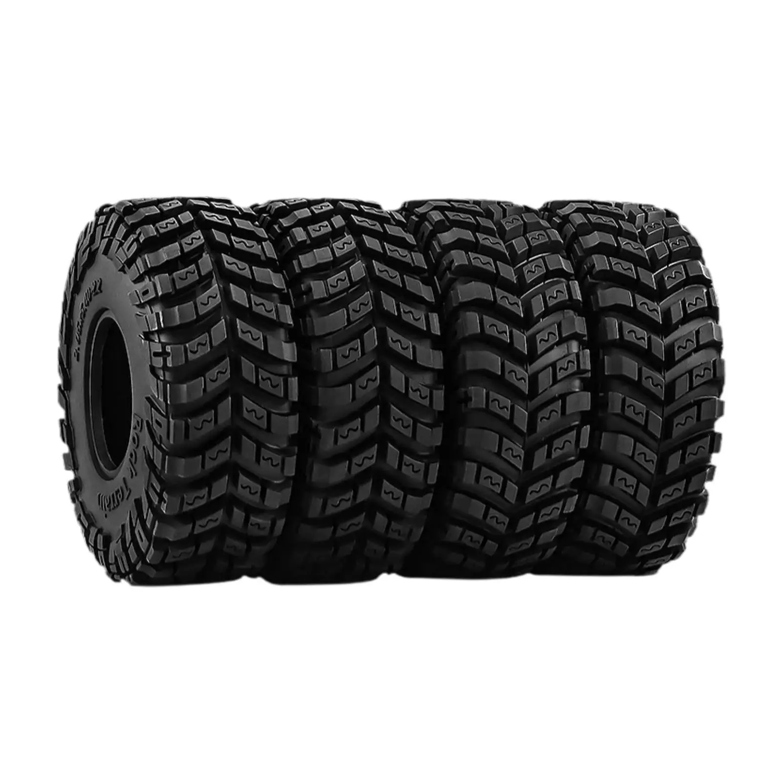 

4Pcs Tires Simple Installation Repair Parts Sturdy Accessory Black for 1/:8 Axp8 D408