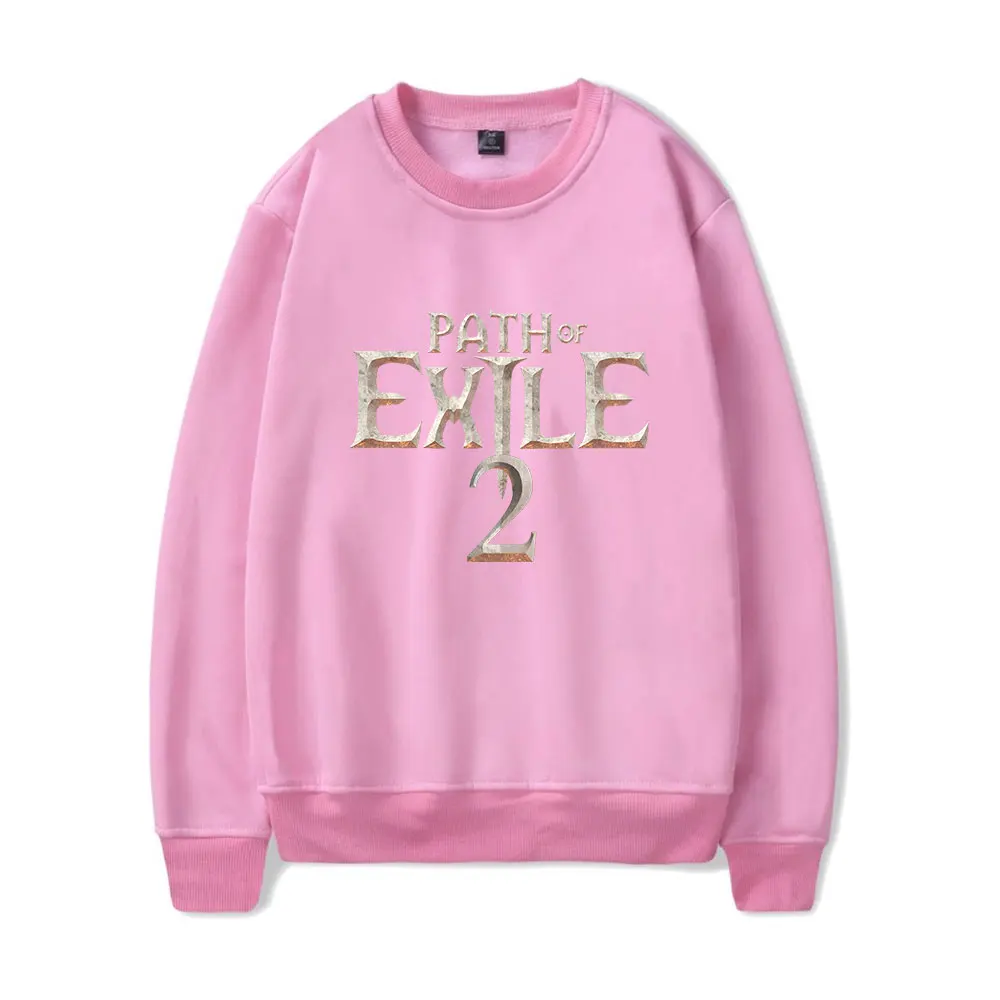 Path Of Exile 2 Merch Crewneck เสื้อคอสเพลย์ผู้หญิงผู้ชายแฟชั่นแขนยาวเสื้อยืด