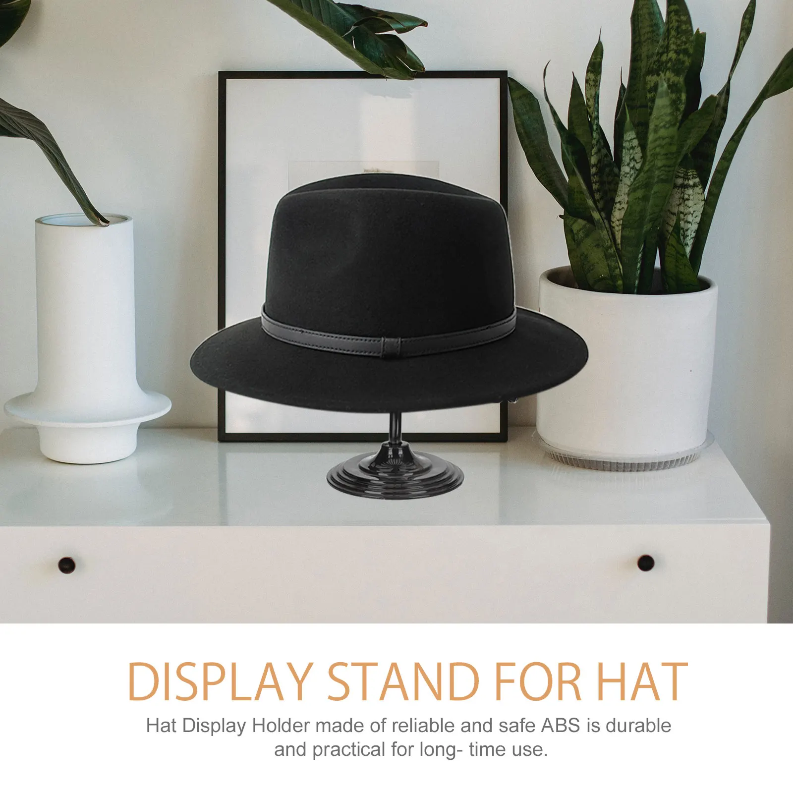 

2pcs Holders Plastic Cap Display Rack Abs Freestanding Stand For Store Support Storage Rack Multifunctional