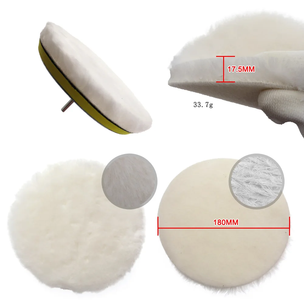 Imagem -02 - Auto Car Repair Polimento Pad Kit Lustro Pad Conjunto Thread Polidor de Carro Adaptador de Broca Ferramentas Elétricas Acessórios Pcs