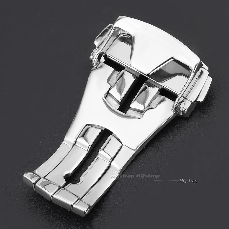 Stainless Steel Watch Buckle for Omega Deployment Clasp for Leather Rubber Watch Band Butterfly Button Folding 16mm 18mm 20mm image 5