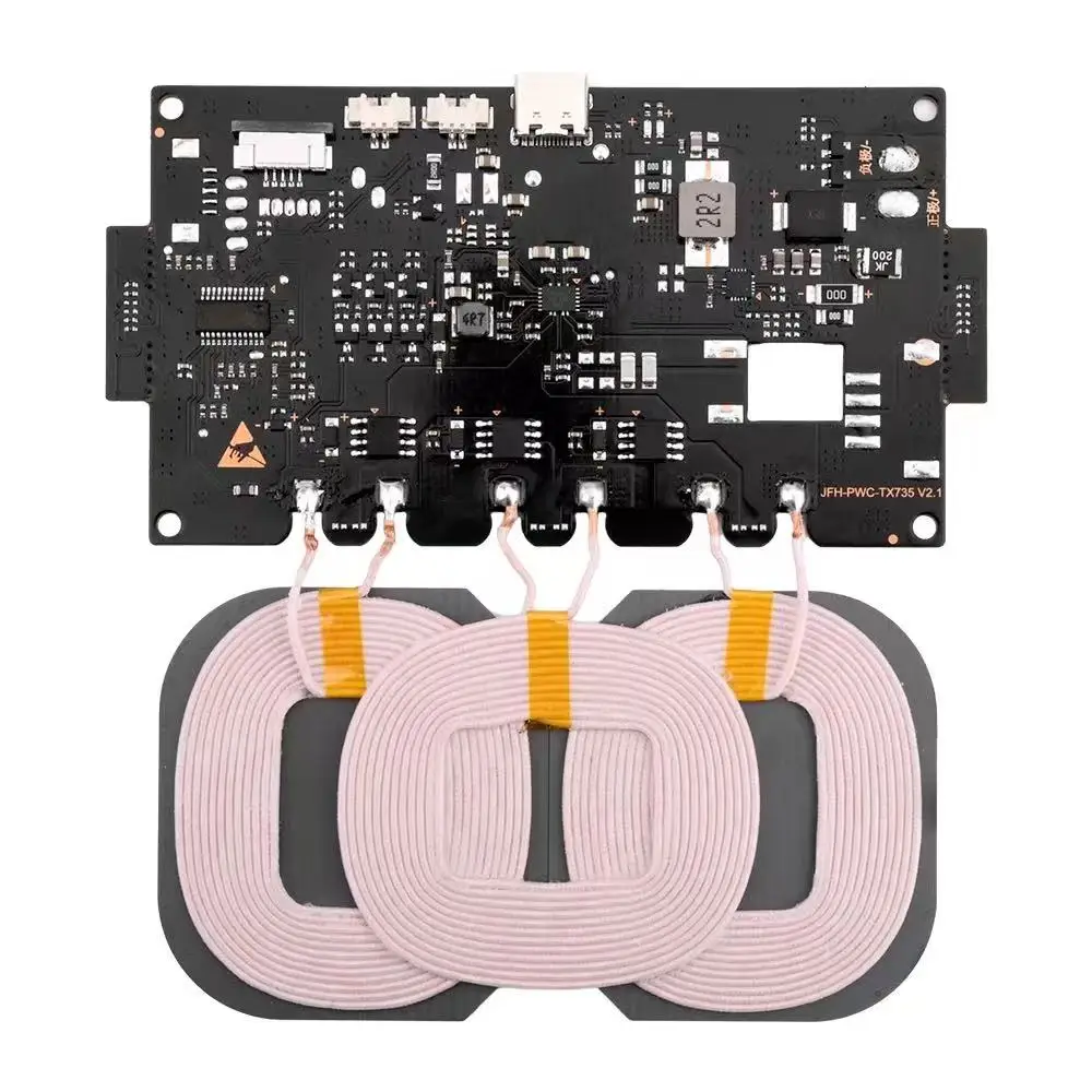 20W car outdoor power supply modification module 9-32V input 12V fast charging high-power wireless charging module
