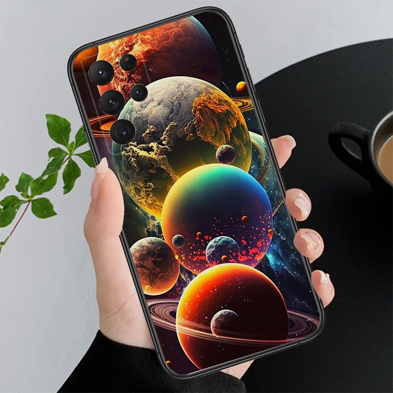 Planets And Galaxies Space universe Phone Case For S24 S23 S22 S21 S20 Ultra S20 S22 S21 S23 S20 FE S24 Plus