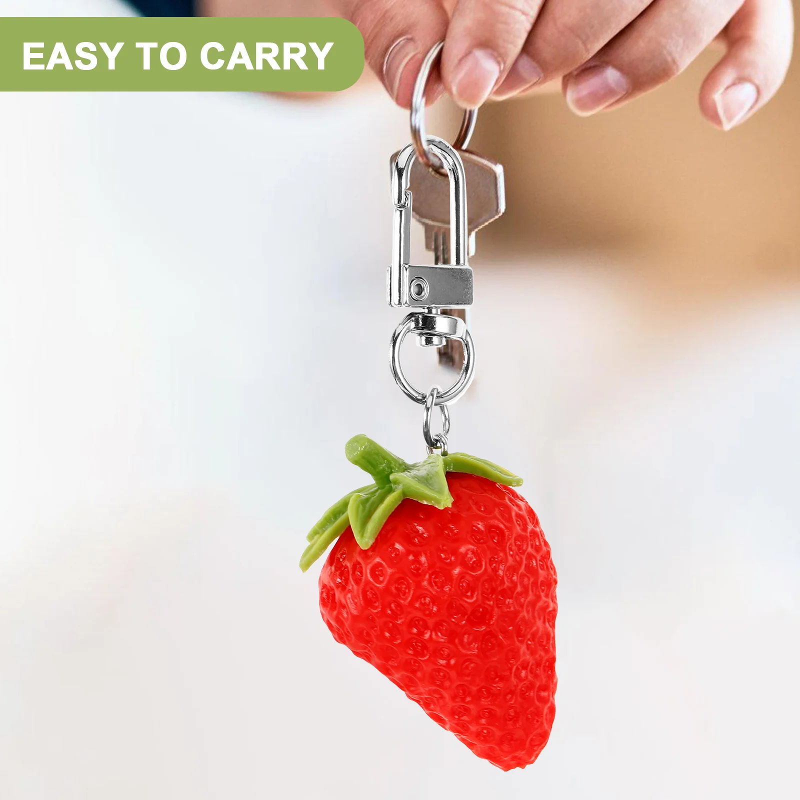 Simulation Fruit Pendant Gift Strawberry Keychain Portable Bag Hanging Charm Thank You Gifts Giveaway