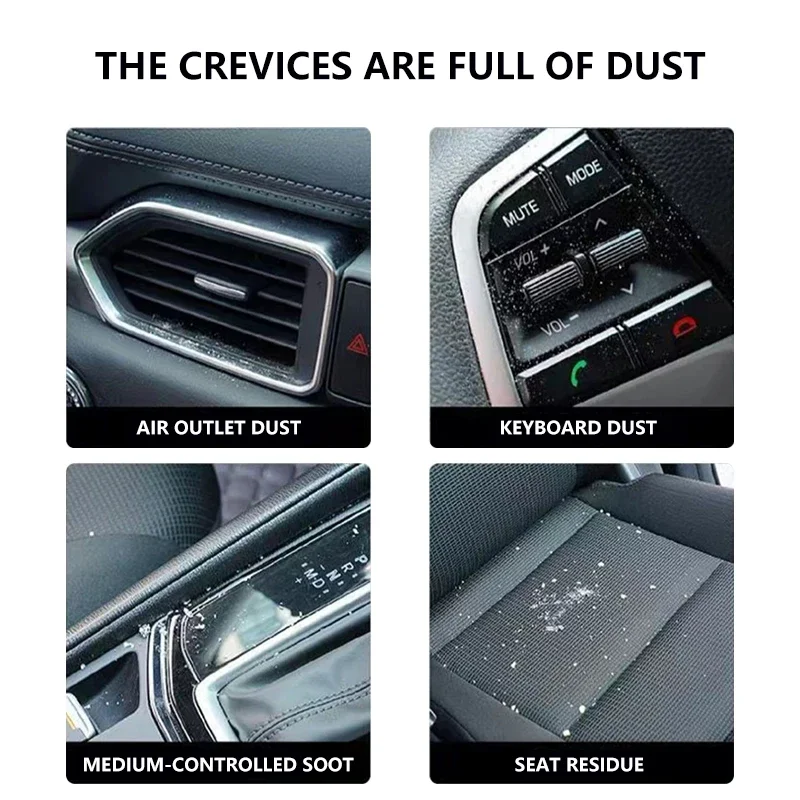 Car Interior Cleaning Tool Dashboard Air Outlet Soft Brush for VW Volkswagen Golf Polo Passat Tiguan Touran Jetta CarAccessories