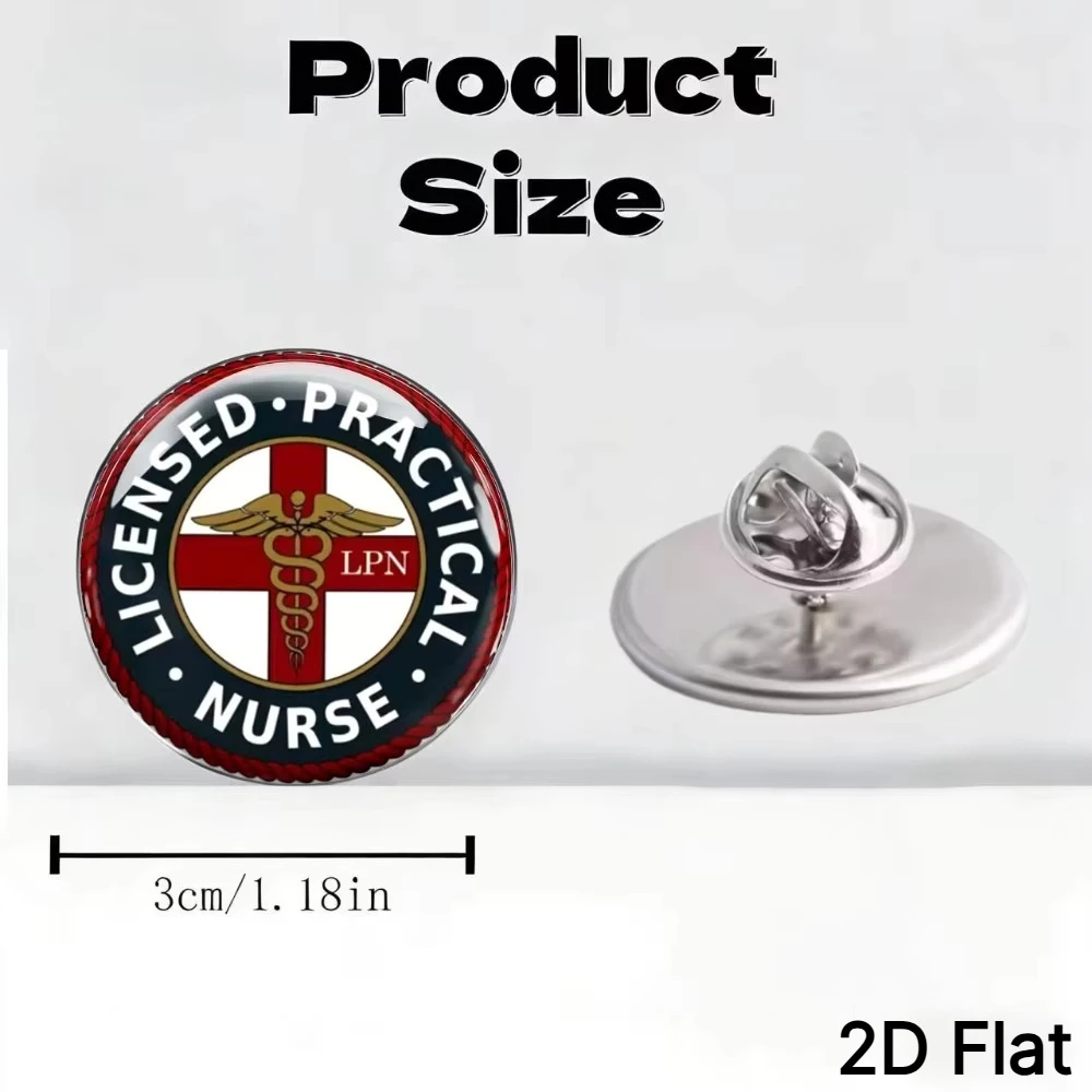 6-20 Pcs LPN Licensed Practical Nurse Brooch, Medical Caduceus Lapel Pin, Graduation Gift, Decor Badge for Healthcare Workers