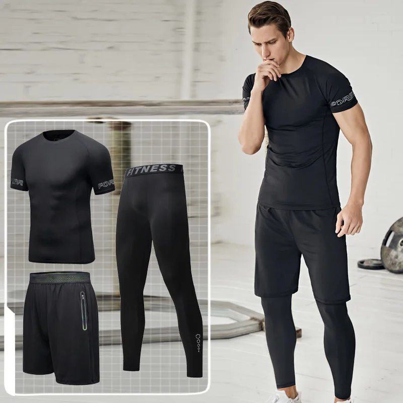 

Mens 2025 Running Sets Professional Fitness Jogging Outfit Perfect for Cold Morning Running Sessions Quick Dry Gym Wear Men
