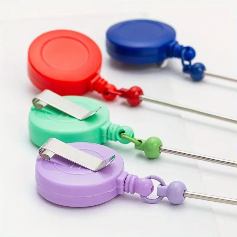 5/15 Pack DIY Beaded Badge clip with Swivel Clip and Beading Strap Bulk Lanyard Accessories for Nurses Teachers Office Staff TMZ