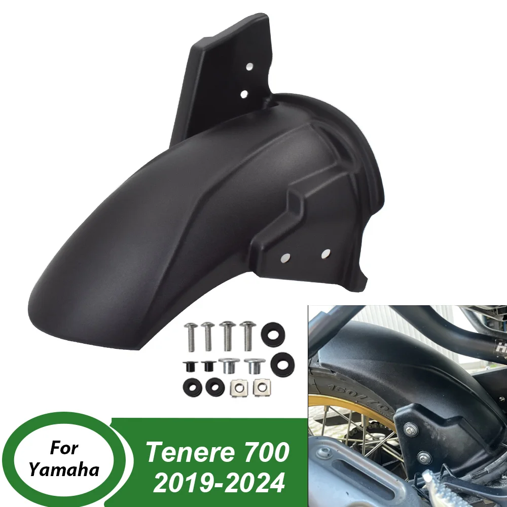  Motorcycle Rear Mudguard Wheel Hugger Set For Yamaha Tenere 700 2019-2024 XT700Z Mud Splash Guard Components