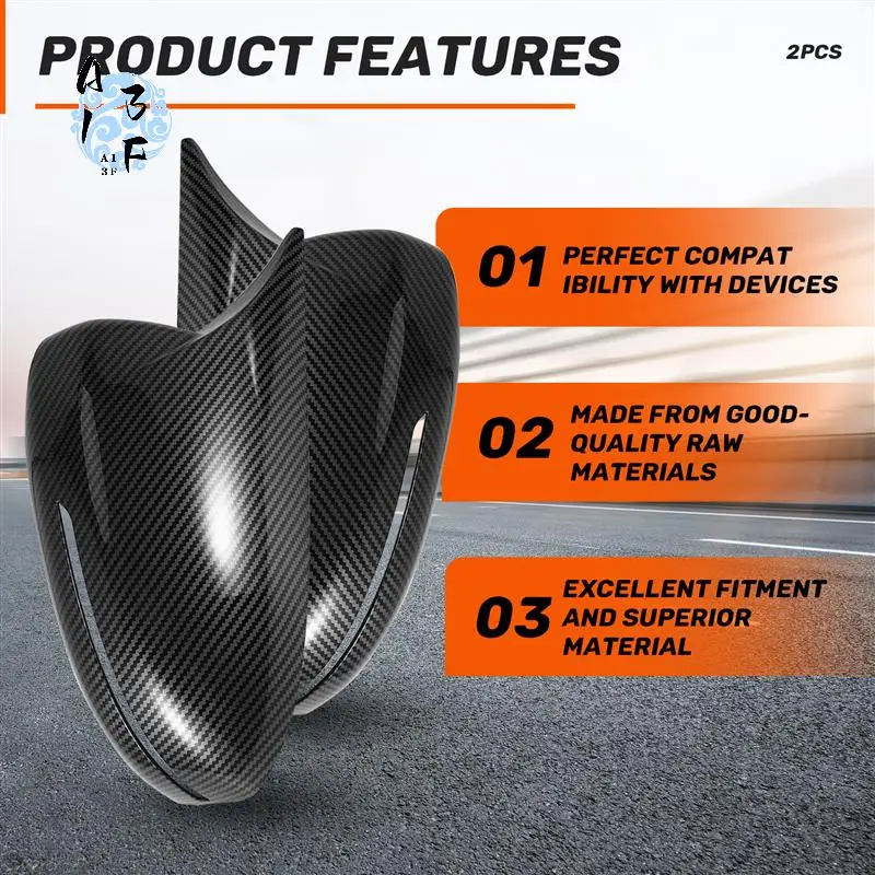 

A13F-Carbon Fiber Rear View Mirror Housing Ox Horn Cover-Side Mirror Cover For Kia Optima K5 2011-2015
