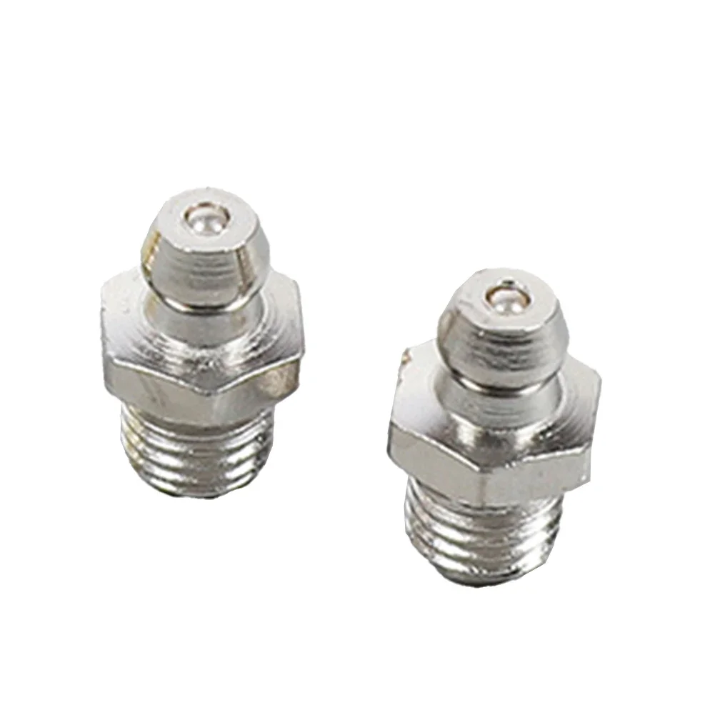 2pcs M10*1 Grease Nipple Straight Grease Nipple For Motorcycle Car 304 Stainless Steel Grease Zerk Nipple Fitting For Grease