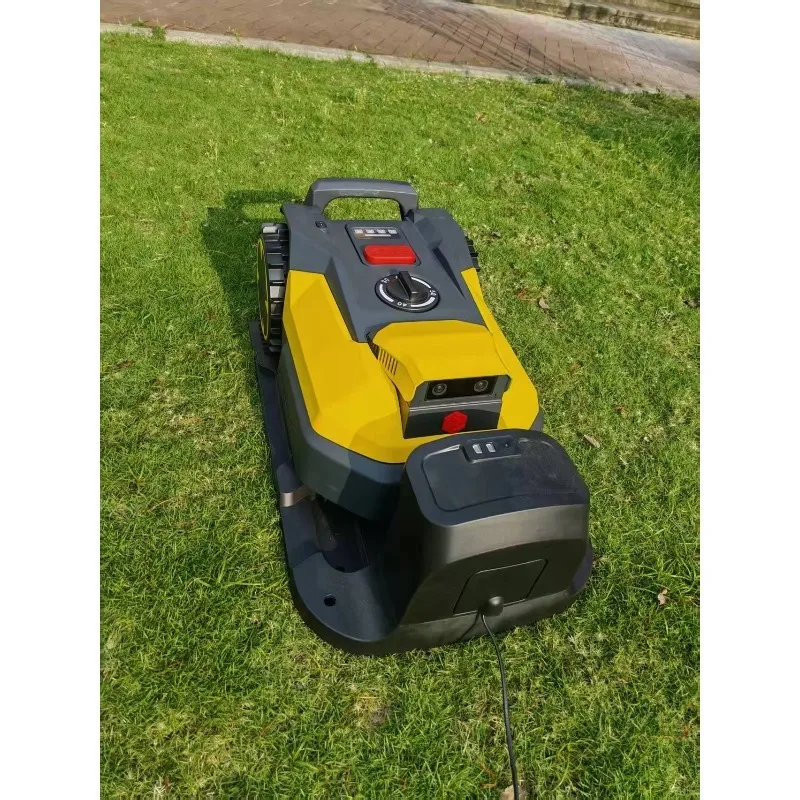 Fully automatic self-propelled wireless intelligent lawn mowing robot with 100% full vision technology