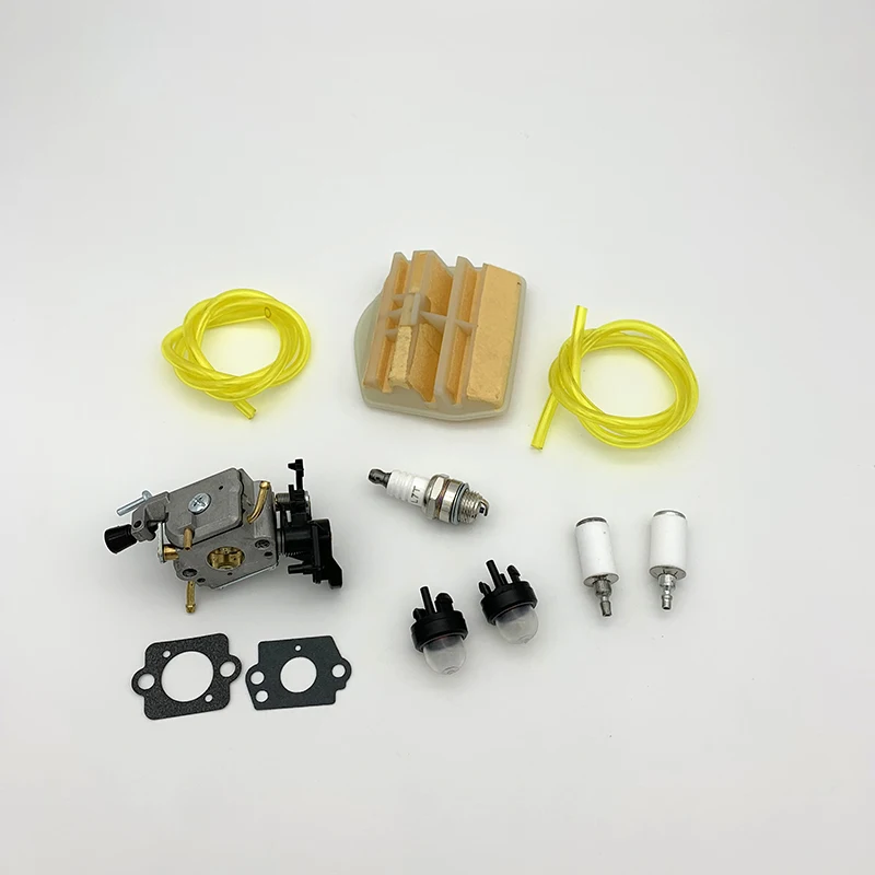 HUNDURE Carburetor Gasket Air Filter Park Plug Primer Bulb KIt For Husqvarna 445 450 445E 450E 450II Chainsaw Parts 506450401