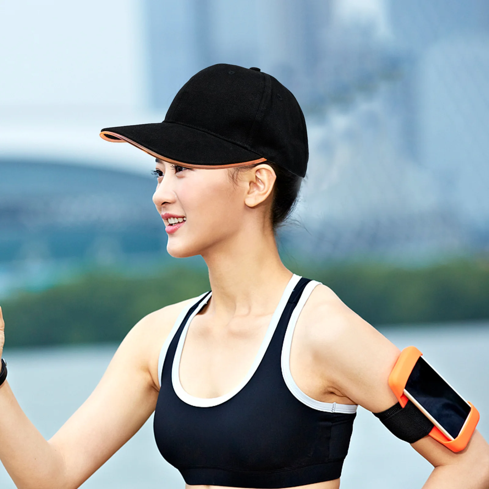 

1Set Light Up Peaked Hat with Bright LED Illumination for Evening Runs Outdoor Adventures Soft Cotton Fit- for Daily Wear