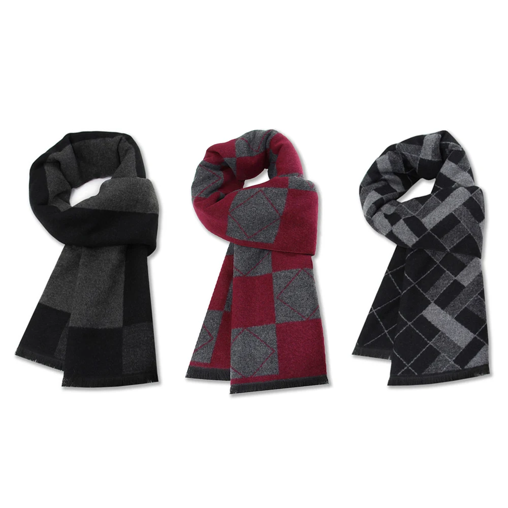 

Designer Luxury Brand Business Mens Scarf Silk Cashmere Scarf For Men Boys Good Quality Long Shawls Winter Warm Wool Scarves