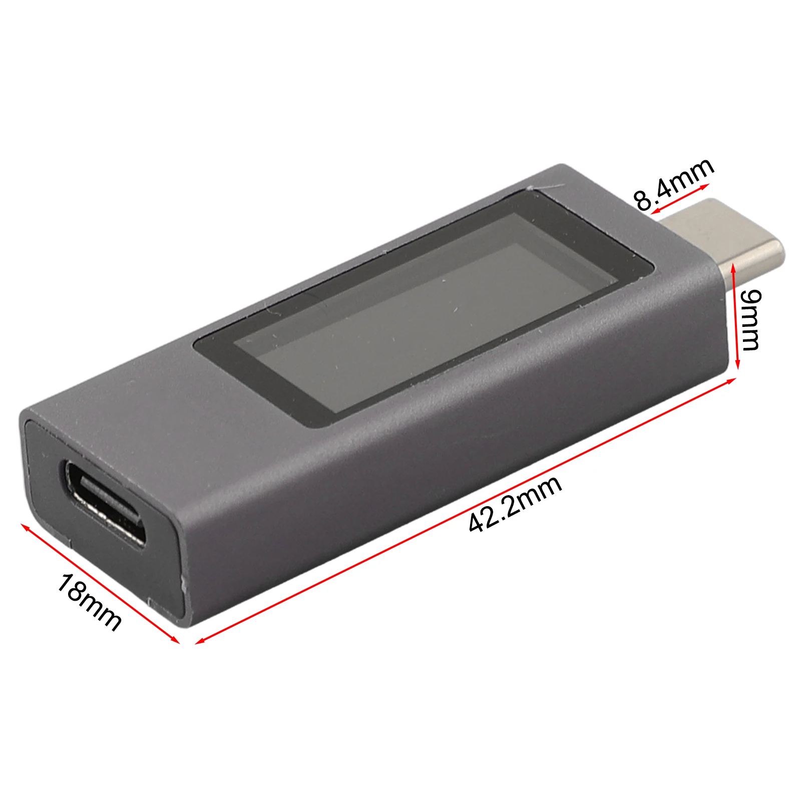 Capacity Record Type-C Voltage Meter 2302C USB Meter CNC Metal Shell Dustproof And Drop-proof Fast Charging Support