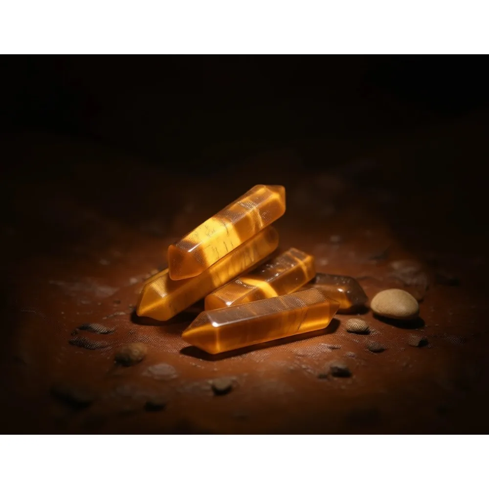 

Набор из десяти полированных галтованных камней тигрового глаза для исцеления, энергии, медитации и балансировки чакр