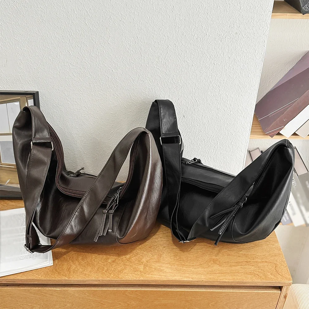 Herrenmode, lässige Umhängetasche, große Kapazität, leicht, schlichtes Design, Hüfttasche, Outdoor-Sport-Rucksack, vielseitig einsetzbar für den täglichen Gebrauch. – Detail 7