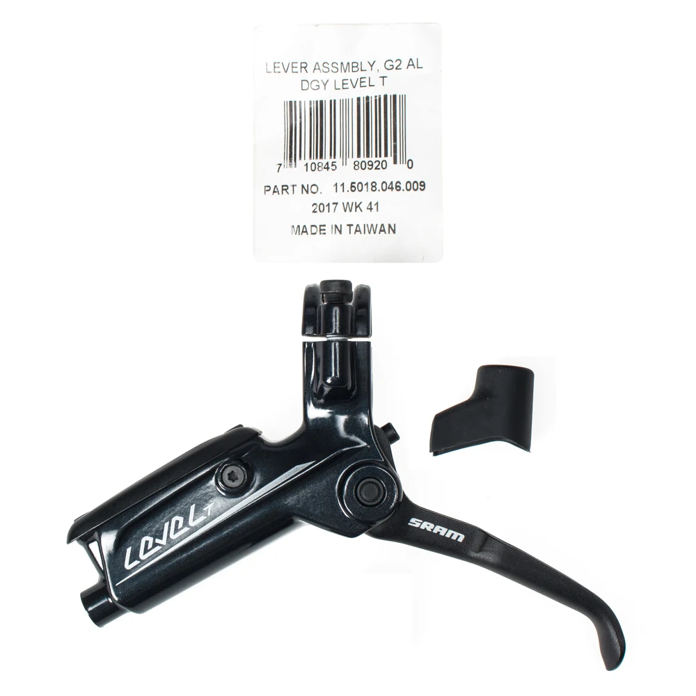 SRAM DISC BRAKE LEVER ASSEMBLY - ALUMINUM LEVER  VERSION 2 GLOSS BLACK - LEVEL T 11.5018.046.009