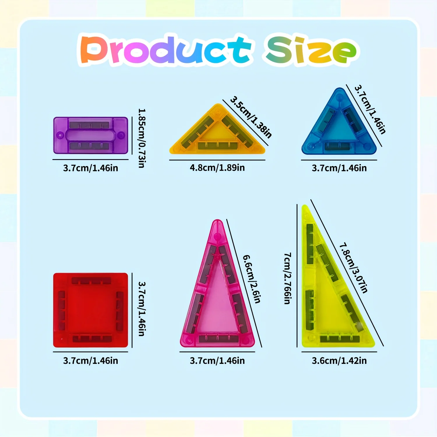 27/37 pièces Mini blocs de construction magnétiques carreaux magnétiques jouet, stockage Portable pour blocs de construction créatifs, cadeau parfait pour la naissance