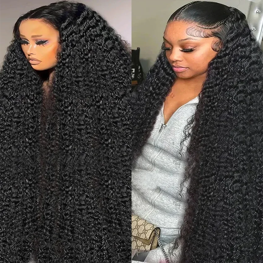 13x4 Lace Frontal Human Hair Wigs Deep Wave 13x6 Water Curly Remy Lace Front Wigs 44 Inches Preplucked Hair For Women On Sale