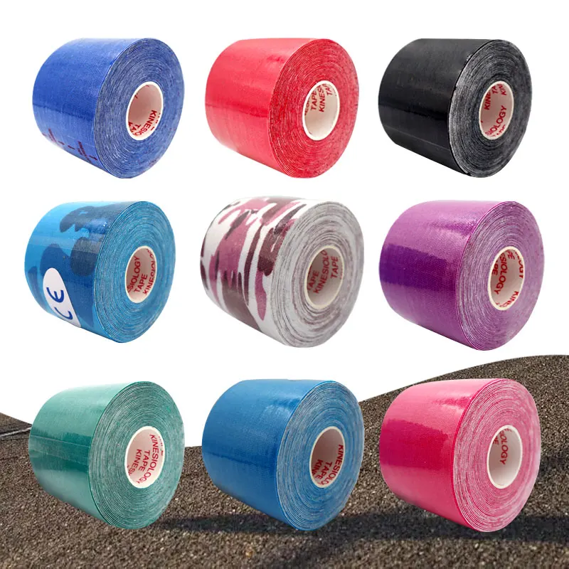 15 Colours Kinesiology Athletic Tape Recovery Sports Cotton Elastic Adhesive Strain Injury Fitness Run Knee Muscle Pain Relief