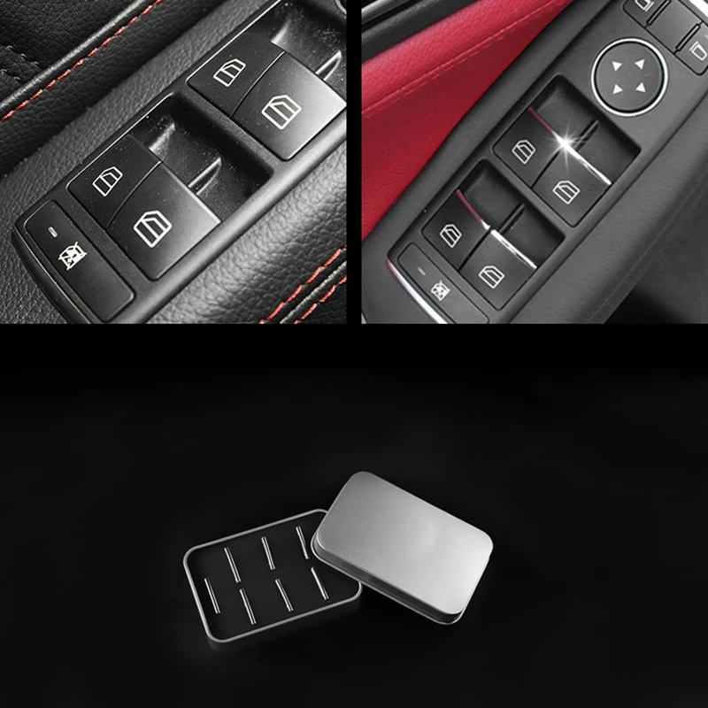 Car Glass Switch Styling Trim Strip Accessories for Toyota Land Cruiser Prado FJ150 FJ200 Corolla RAV 4 Camry 2019-2020