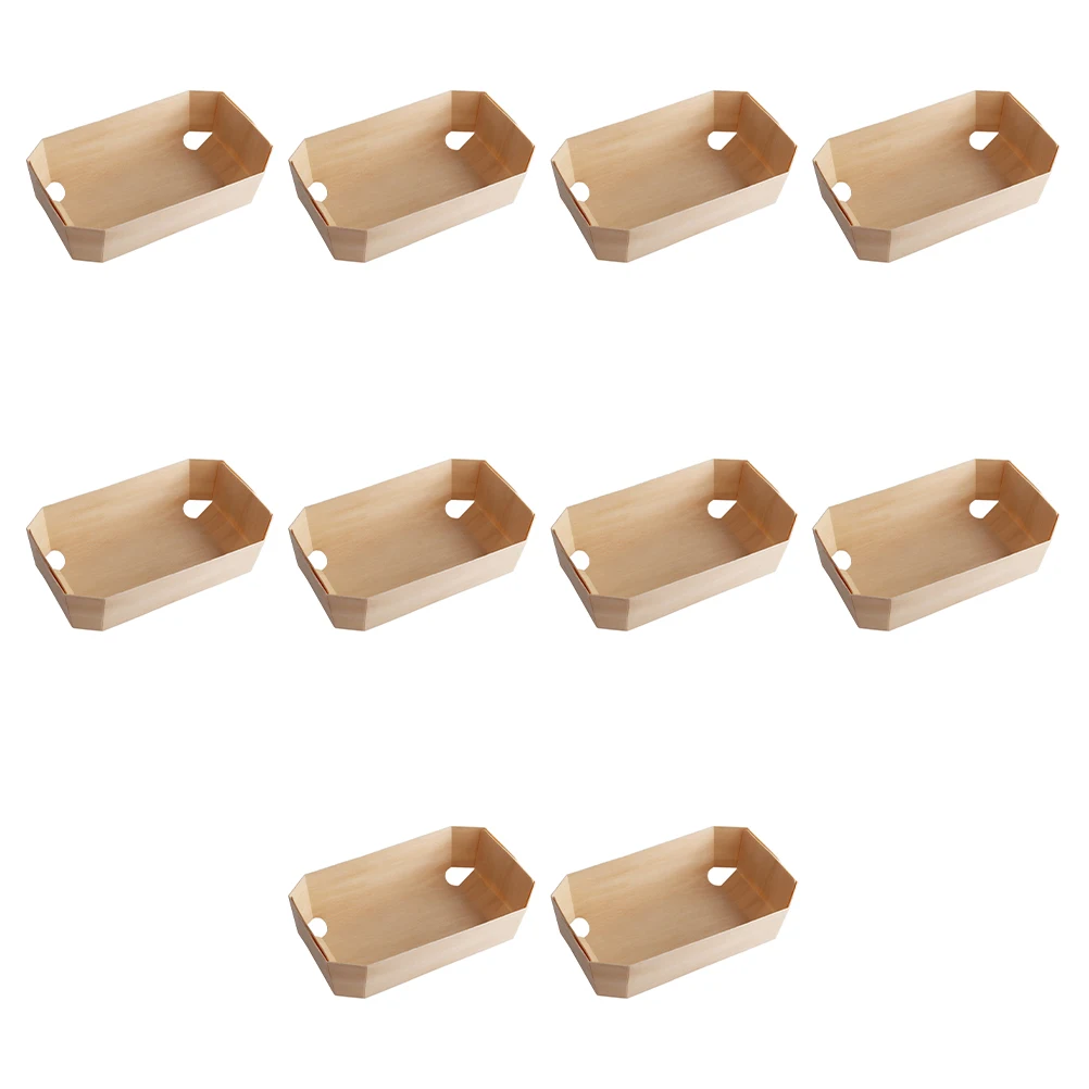 

Wooden Baking Pan Natural Wood Disposable Tableware Storage Box Kitchen Tool Baking Dish Bowl Dry Fruit Bread Cookie Candy