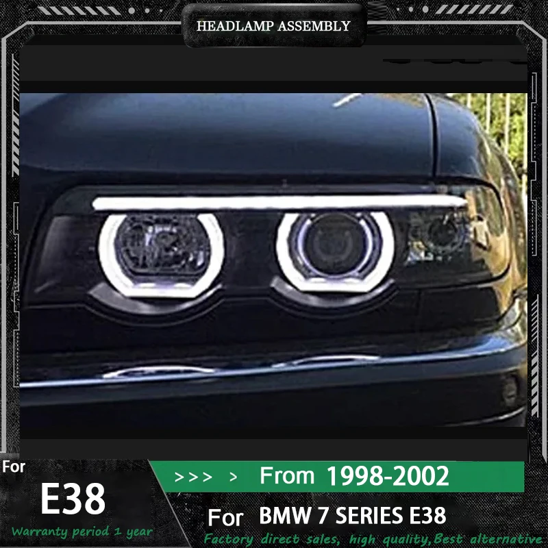 

New LED Head Lamp Upgrade Modified For BMW 7 Series E38 Headlight 1998-2002 Dynamic Signal Head Lamp Auto Accessories
