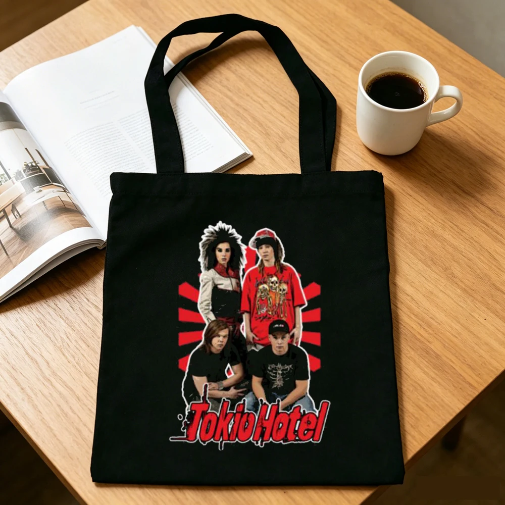 Tokio Hotel tote bag einkaufstasche personnalisable shoulder  bolsas de tela woman