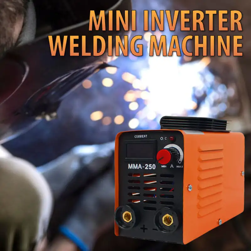 MMA250 Arc Welder Portable Mini Inverter Welding Machine EU/US Plug 110V 220V Iron Electric Welding Equipment Car Repairing Tool