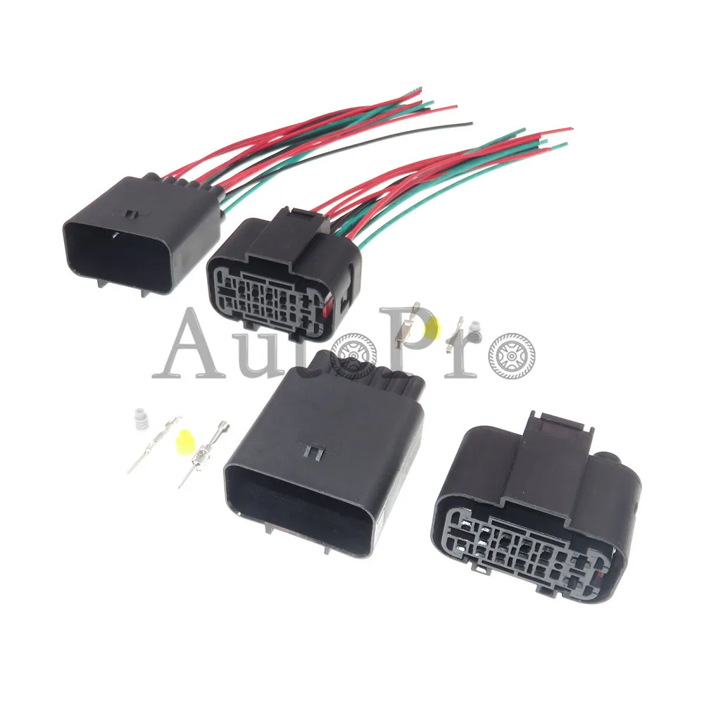 

1 Set 16 Way 2304884-1 2304887-1 AC Assembly Car Waterproof Connector Auto Electrical Plug Automobile Socket