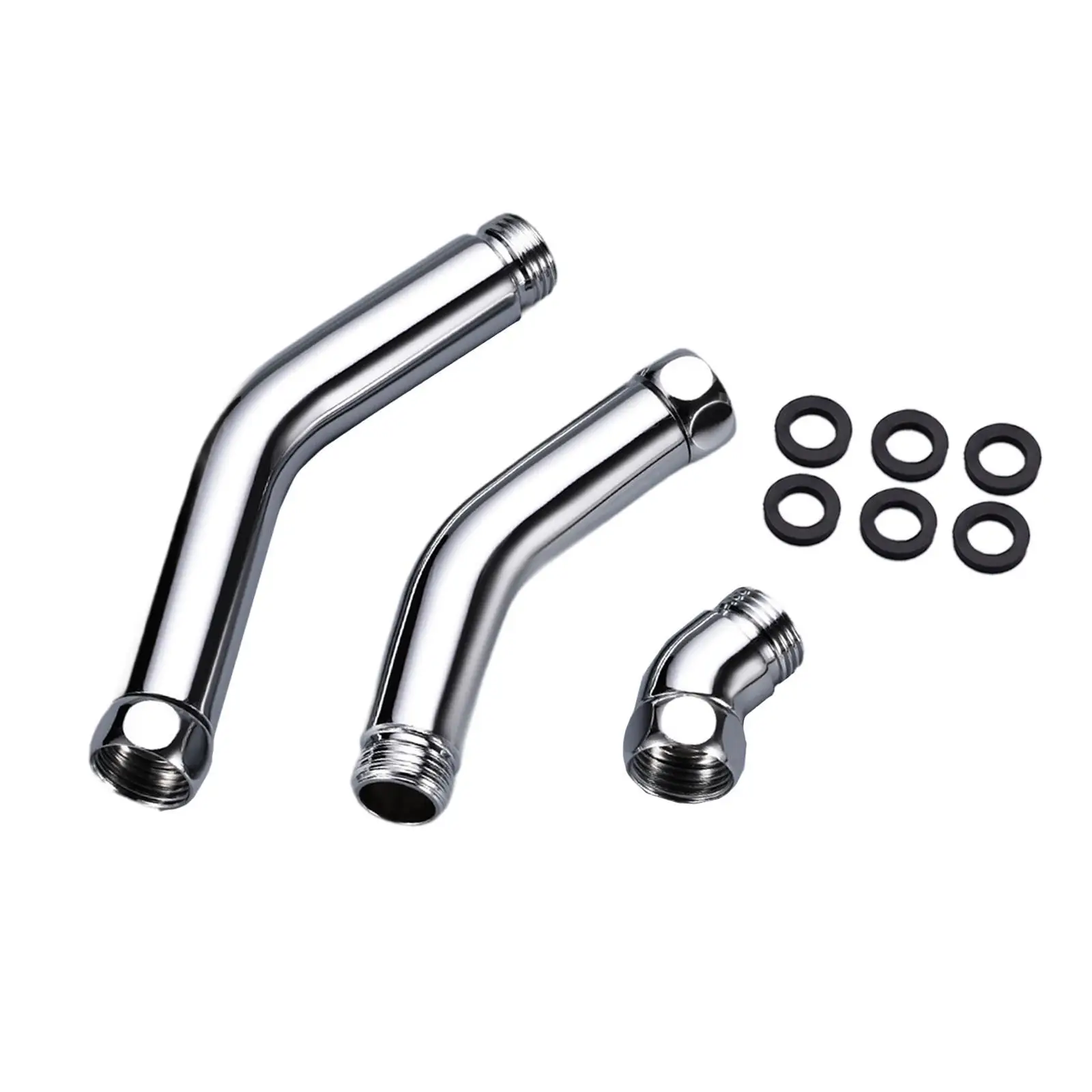 3 Pieces Shower Head Elbow Adapter G1/2 G1/2 inch Female and Male 135 Degree