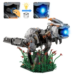 Gobricks MOC Horizon Redeye Watcher Bricks LED Lighting Horizon Dinosaur Observer Building Blocks Educational Toys Gift