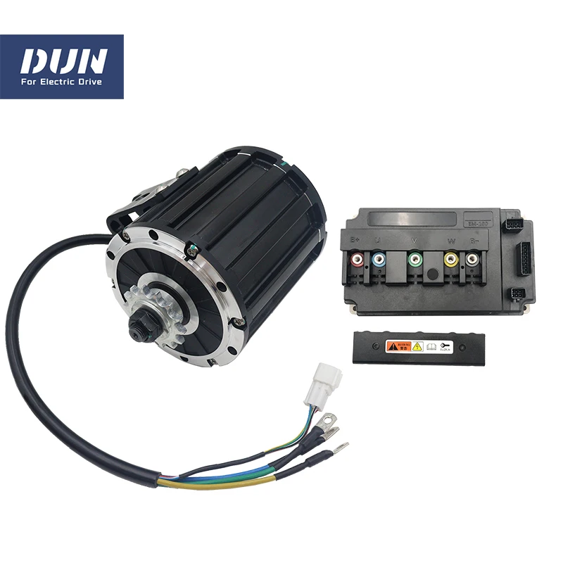 

QS120 2000W 70H BLDC Mid Drive Motor with Belt or Sprocket EM-100 Controller for Electric Motorcycle ATV