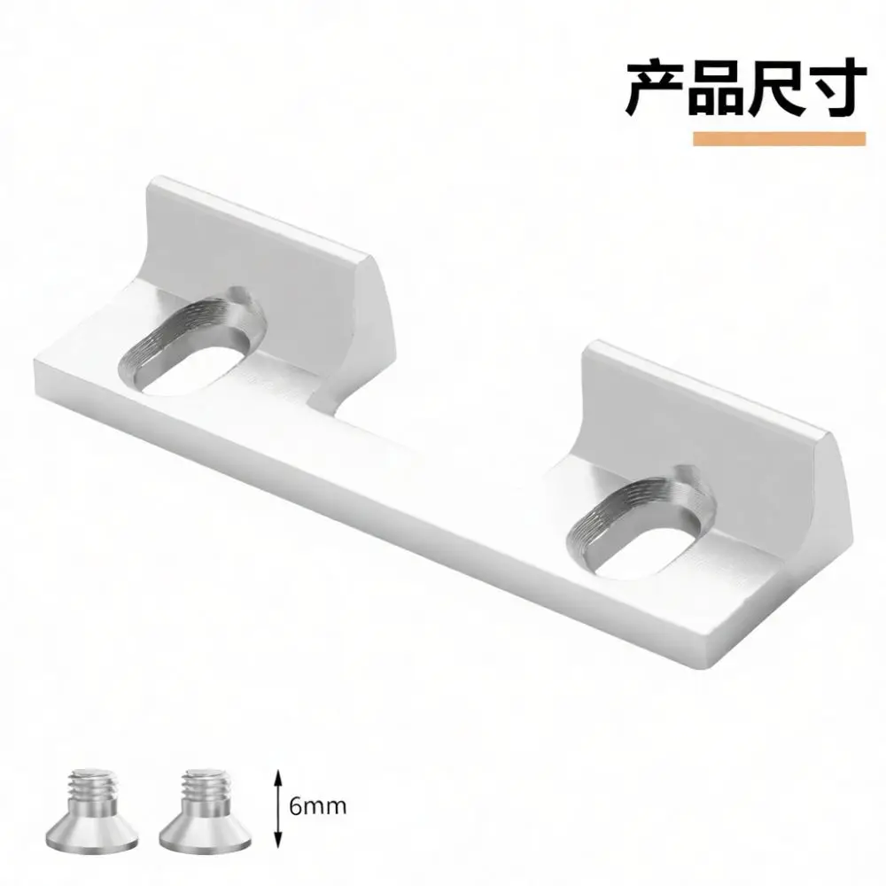 Industrial Style Adjustable Latch Plate Sewing Hardware Positioning Part Aluminum Alloy Material For Elastic Crafting