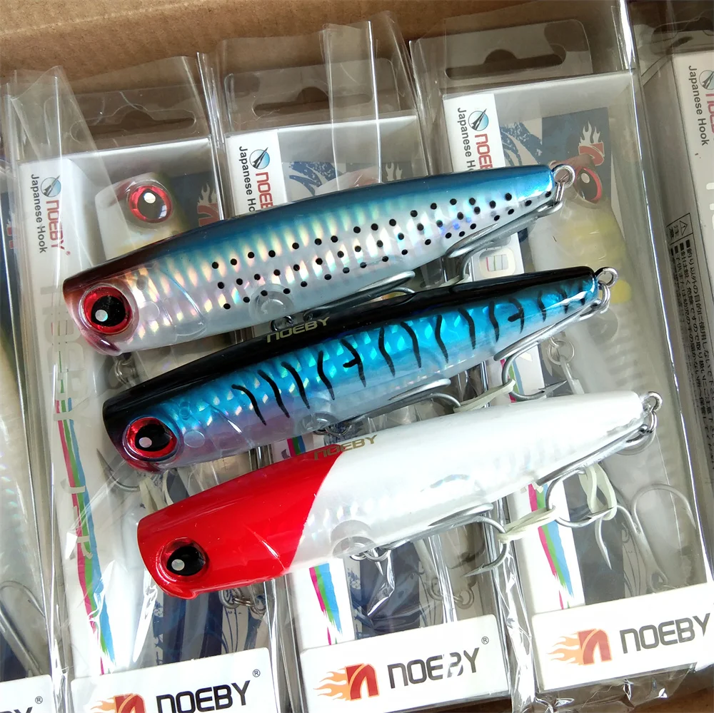 

Noeby 3 шт. Poppers плавающие и верхние водные рыболовные приманки 105 мм 24 г твердые приманки для морской воды воблеры рыболовные снасти из сибас и псевы