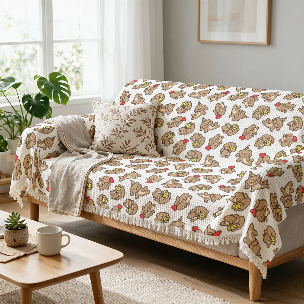 Super Soft Panda Pattern Throw Blanket Couch Cover Decorative Sofa Decor for Living Room Cozy Home Winter Fall Bedding Gift