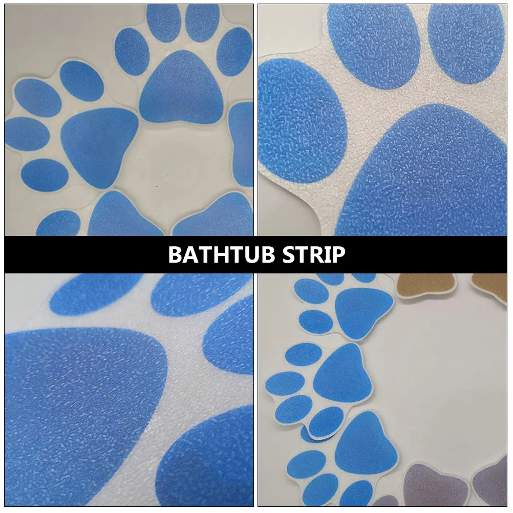 6pcs Cartoon Waterproof Bathtub Stickers Friendly Eco-Friendly Friction Design Water Tight Strong Self Adhesive Bathroom