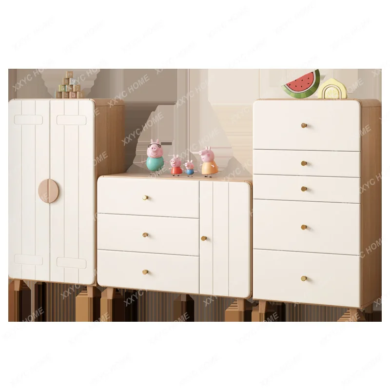 Bedroom Children's Room Wardrobe Household Combination Storage Cabinet Large Capacity Partition Storage Cabinet