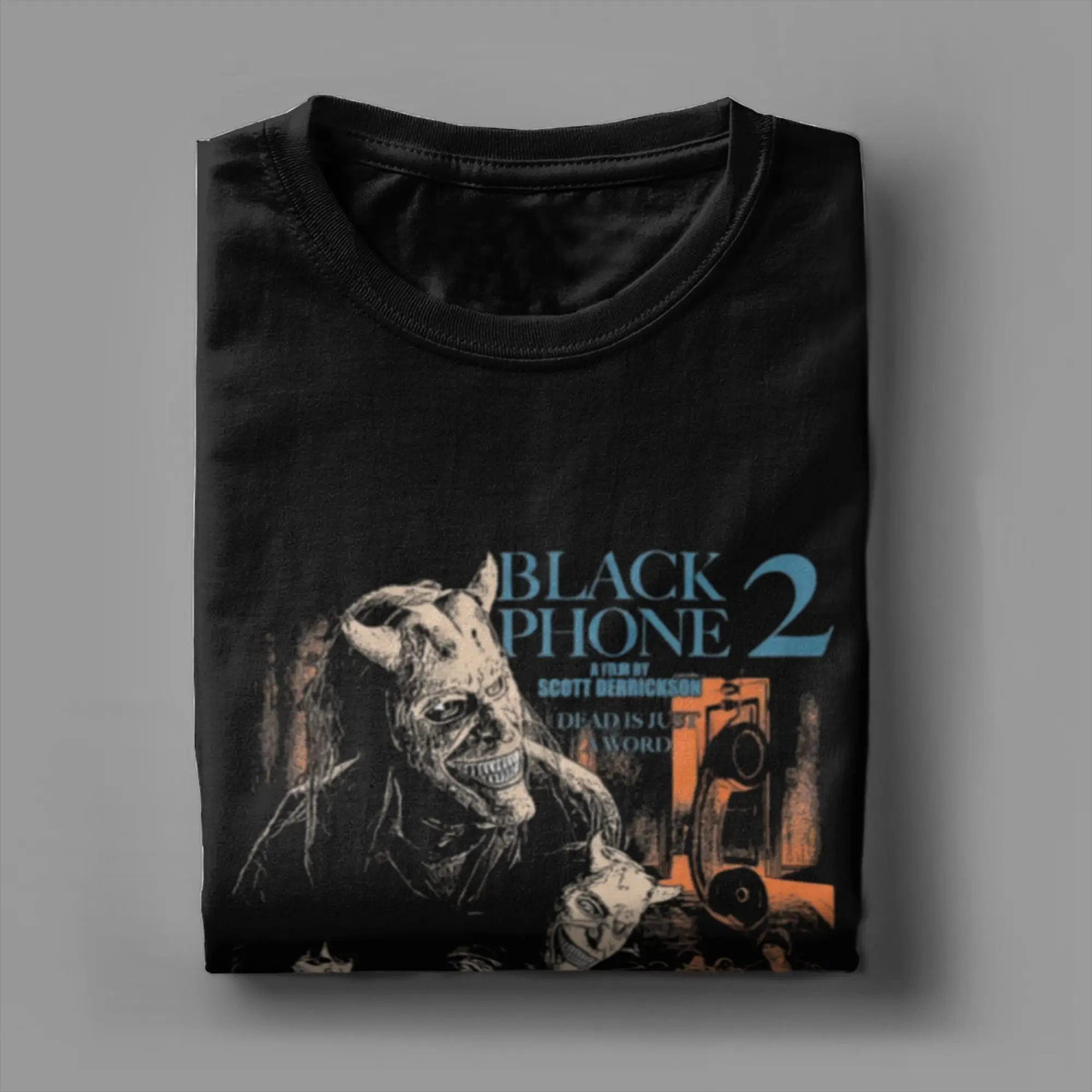 الرجال 2025 الهاتف الأسود 2 أفلام المشارك تي شيرت بلايز الصيف الشارع نمط قصيرة الأكمام تي شيرت طاقم الرقبة التي شيرت حجم كبير 6XL #4