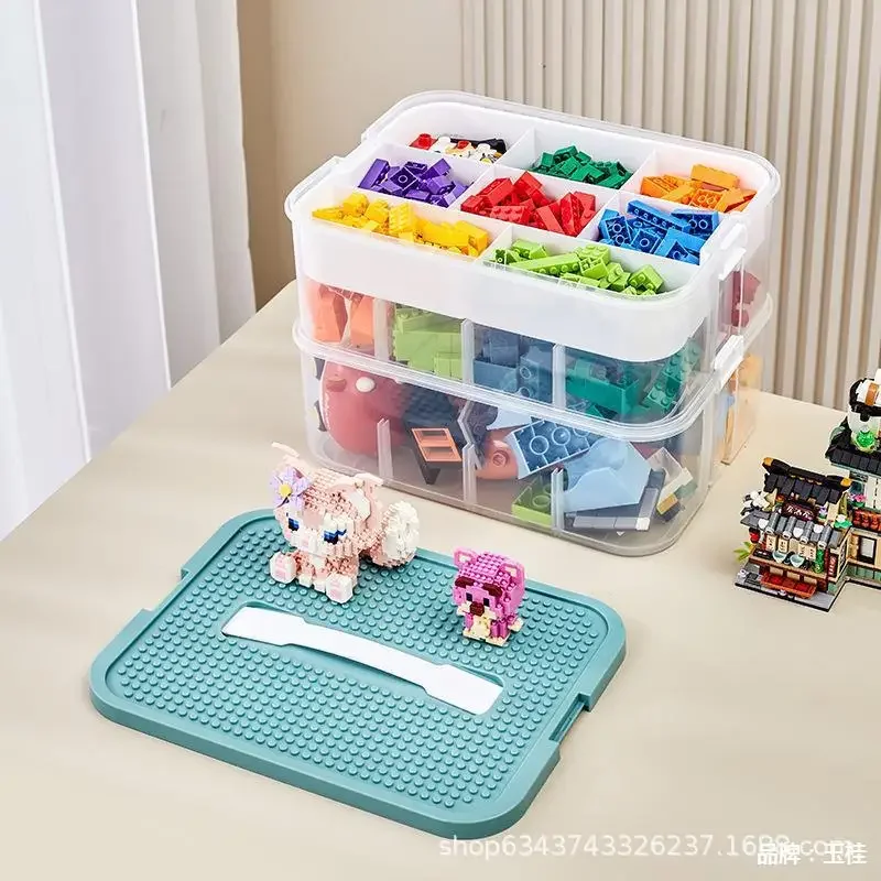 Plastic Storage Box For Lego Children Jigsaw Puzzle Building Block Container Classification Part Sort Box Kidroom Toy JJ0892