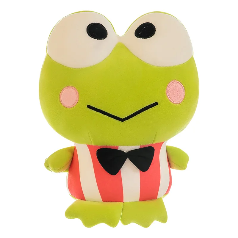 Sanrio Kero Kero Keroppi 20/40/50cm Plush Toy Lovely Gentleman Big Eyed Frog Plushies Cuddly Pillow Kero  Keroppi Stuffed Doll